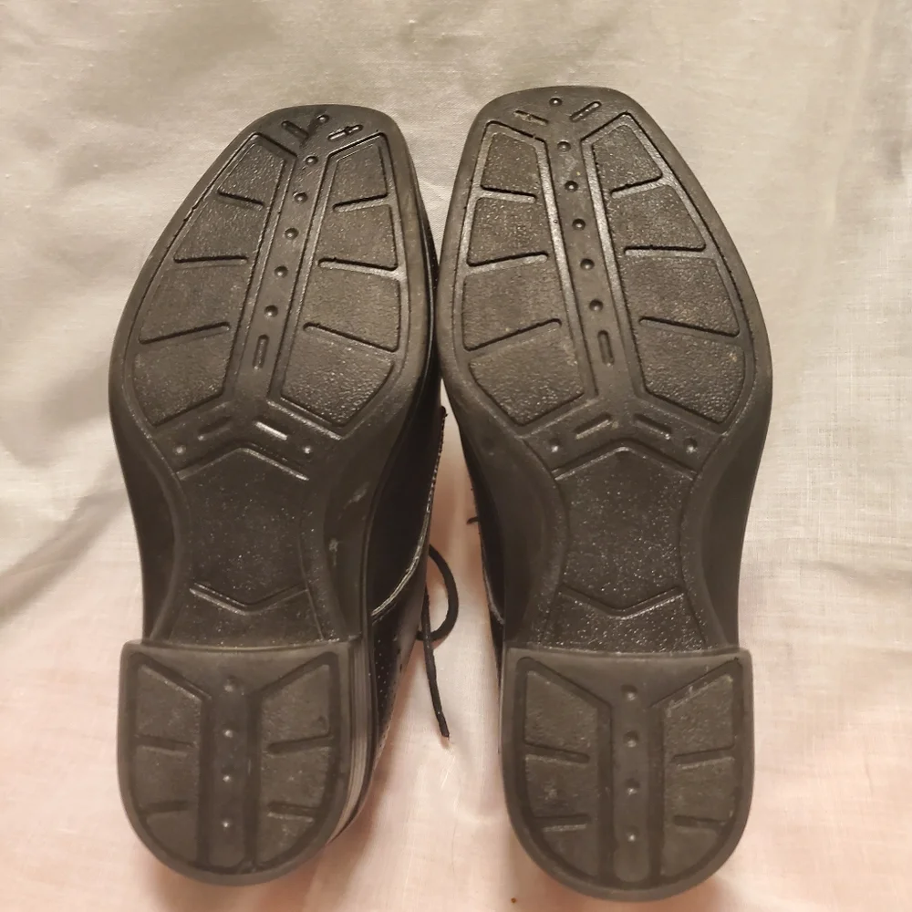 Little Boys Black Dress Shoes Size 12 M All Man Made Materials Unkown Maker